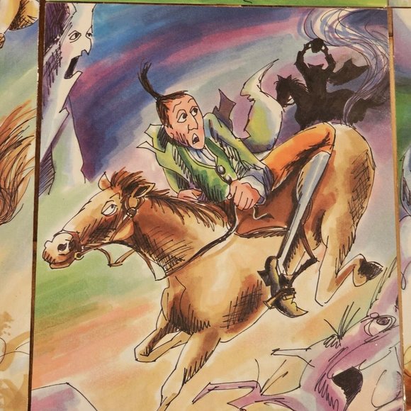 Retro Laminated Folk Tales Men Legend Wall Art Laminated Lot Of 8 12 x 16 Decor - Picture 9 of 12